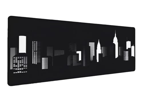 Mauspad, 600x300x3mm Gaming Mauspad XXL Schwarz, Große Schreibtischunterlage Mouse Pad Stadt, Rutschfeste Gummibasis, Genähte Kanten Schreibtisch Unterlage, Verbessert Präzision und Geschwindigkei G-9 Mauspad, 600x300x3mm Gaming Mauspad XXL Schwarz, Große Schreibtischunterlage Mouse Pad Stadt, Rutschfeste Gummibasis, Genähte Kanten Schreibtisch Unterlage, Verbessert Präzision und Geschwindigkei G-9 von Lihogbo