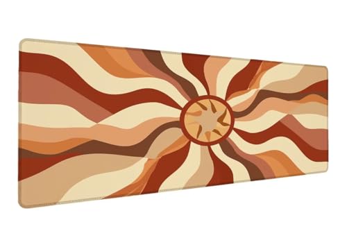 Mauspad, 600x300x3mm Gaming Mauspad XXL Sonne, Große Schreibtischunterlage Mouse Pad Abstrakt, Wasserdicht rutschfeste Gummibasis, Genähte Kanten Mousepad, Verbessert Präzision und Geschwindigkei Z-2 Mauspad, 600x300x3mm Gaming Mauspad XXL Sonne, Große Schreibtischunterlage Mouse Pad Abstrakt, Wasserdicht rutschfeste Gummibasis, Genähte Kanten Mousepad, Verbessert Präzision und Geschwindigkei Z-2 von Lihogbo