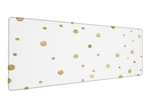 Mauspad, 600x300x3mm Gaming Mauspad XXL Weiß, Große Schreibtischunterlage Mouse Pad Einfachheit, Wasserdicht Rutschfeste Gummibasis Genähte Kanten Mousepad, Verbessert Präzision und Geschwindigkei D-6 von Lihogbo