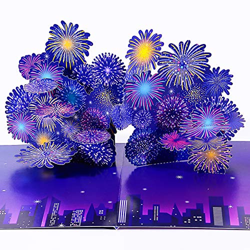 Liif Feuerwerk Happy New Year 2023 3D-Grußkarte, Urlaubskarte, Happy New Year Karte, Glückwunschkarte, 4. Juli, Happy Retirement, Abschlussfeiern,mit Nachricht und Umschlag,große Größe 20.3x49 EU cm Liif Feuerwerk Happy New Year 2023 3D-Grußkarte, Urlaubskarte, Happy New Year Karte, Glückwunschkarte, 4. Juli, Happy Retirement, Abschlussfeiern,mit Nachricht und Umschlag,große Größe 20.3x49 EU cm von Liif