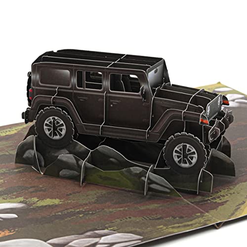 Liif Jeep Wrangler 3D Pop Up Geburtstagskarte für Männer Vatertag Ruhestand Gute Besserung Liif Jeep Wrangler 3D Pop Up Geburtstagskarte für Männer Vatertag Ruhestand Gute Besserung von Liif