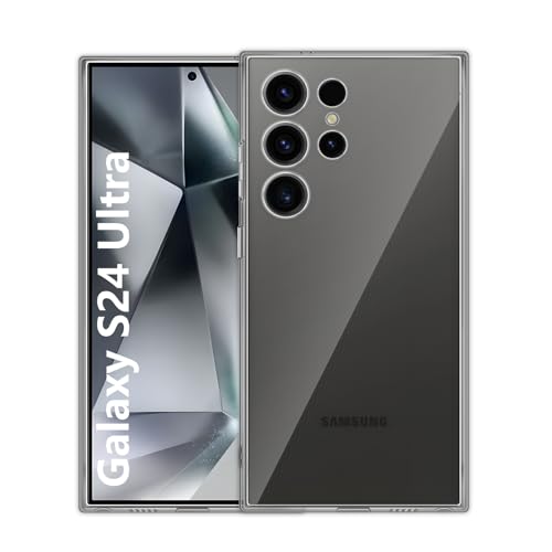 Liilaa Hülle für Samsung Galaxy S24 Ultra 5G, Transparent Ultra Dünn Handyhülle Soft TPU Silikon Case Slim Cover Kratzfest Stoßfestigkeit Durchsichtig Schutzhülle - 1 Stück von Liilaa