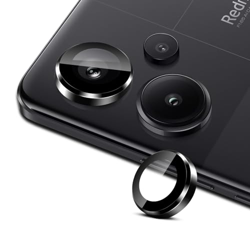 LiiLaa Kamera Schutzfolie für Redmi Note 13 Pro Plus/Note 13 Pro+ 5G für Panzerglas, 9H Härte Kameraschutz Anti-Kratzen Kamera Folie HD Klar Linse Schutzglas - Schwarz von LiiLaa