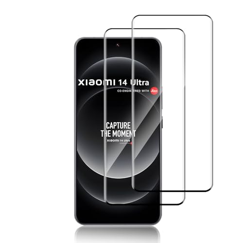 Liilaa Schutzfolie für Xiaomi Mi 14 Ultra 5G für Panzerglas, 2 Stück Panzer Schutz Glas Folie, 9H Panzerfolie Ultra-klar Schutzglas Displayfolie von Liilaa