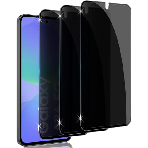 LiiLaa Sichtschutz für Samsung Galaxy A55 / A56 / A35 / A36 5G für Panzerglas, 3 Stück Anti Spy Gehärtete Glas Schutz Folie, Anti-Kratzer Sichtschutzfolie, 9H Härte Privacy Schutzfolie von LiiLaa