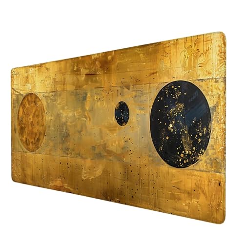 Mauspad Klimt, Mauspad XXL 800x300 mm, Großes Schreibtischunterlage mit Planet Motiv, Gaming Mousepad mit Einer Speziellen Oberfläche Verbessert Geschwindigkeit und Präzision, für Spiel, Zuhause V-5 von Lijahoo