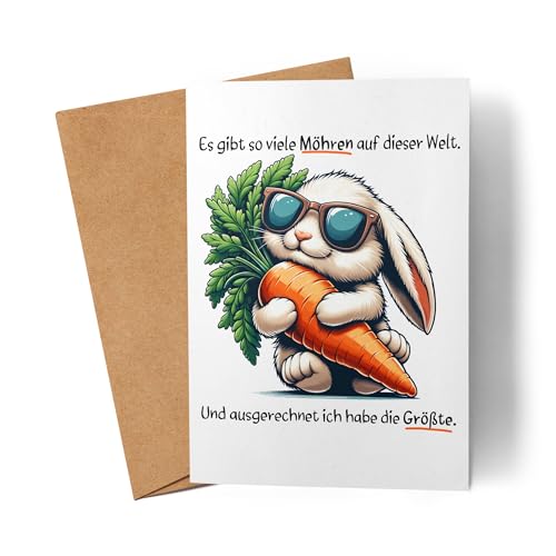 Es gibt so viele Möhren Hase Karte Lustig Kollege Beziehung Spaß von Lilavie-Design