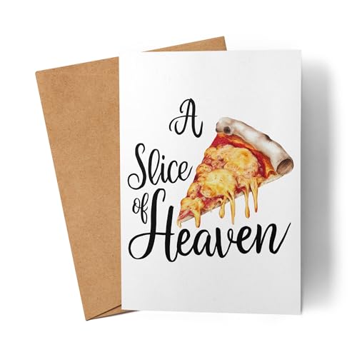 Lilavie-Design A Slice of Heaven Karte Pizza Pizzabäcker Italien Pizzeria Pizzaliebhaber Pizza baker von Lilavie-Design