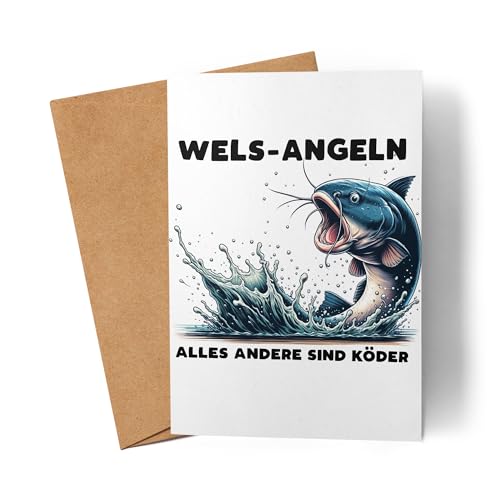 Wels-Angeln Alles andere sind Köder Karte Fischerei Hobby Angler Wels von Lilavie-Design