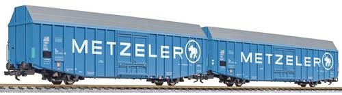 Liliput L230161 H0 2er-Set Großraum-Güterwagen METZELER Hbbks der DB Liliput L230161 H0 2er-Set Großraum-Güterwagen METZELER Hbbks der DB von Liliput