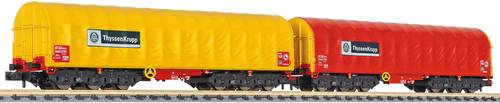 Liliput L260113 N 2er-Set Coiltransportwagen  ThyssenKrupp von Liliput