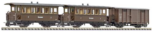 Liliput L340018 H0e 3er-Set 2achsige Personenwagen B16 und AB Freightwg. Gwk101 der Zillertalbahn Liliput L340018 H0e 3er-Set 2achsige Personenwagen B16 und AB Freightwg. Gwk101 der Zillertalbahn von Liliput