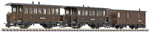 Liliput L340020 H0e 3er-Set 2achsige Personenwagen B14 und B17 Maintwg. PF51 der Zillertalbahn Liliput L340020 H0e 3er-Set 2achsige Personenwagen B14 und B17 Maintwg. PF51 der Zillertalbahn von Liliput
