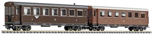 Liliput L340507 H0e 2er-Set Personenwagen B4ip/s 30 und 31, braun der Zillertalbahn Braun Liliput L340507 H0e 2er-Set Personenwagen B4ip/s 30 und 31, braun der Zillertalbahn Braun von Liliput