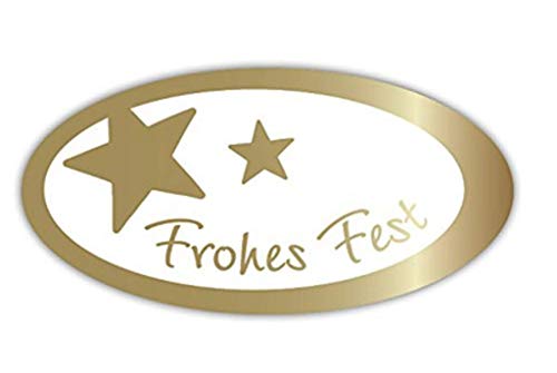Weihnachts-Geschenk-Etiketten Aufkleber "Frohes Fest" - E-811a-250-54x27 mm - 250 Stück/Rolle Weihnachts-Geschenk-Etiketten Aufkleber "Frohes Fest" - E-811a-250-54x27 mm - 250 Stück/Rolle von LillyDesign