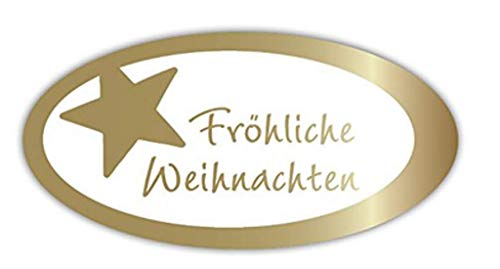 Weihnachtsaufkleber Geschenk-Etiketten mit Goldprägung "Fröhliche Weihnachten" – E-810a-250 – Haft-Etiketten Präsentaufkleber - 54x27mm – 250 Stück Weihnachtsaufkleber Geschenk-Etiketten mit Goldprägung "Fröhliche Weihnachten" – E-810a-250 – Haft-Etiketten Präsentaufkleber - 54x27mm – 250 Stück von LillyDesign