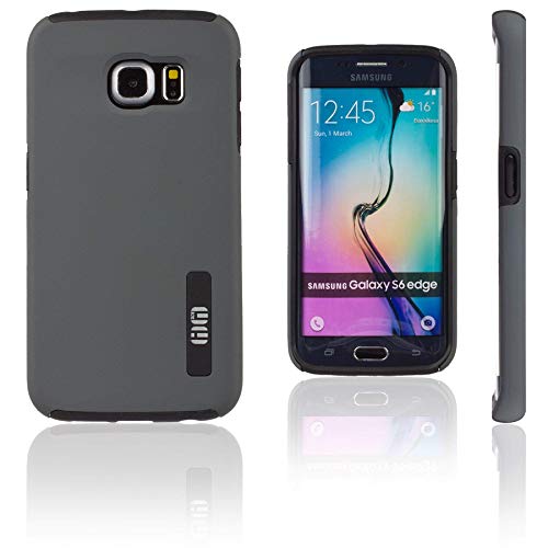 Lilware Smooth Armor Hartplastik Hülle für Samsung Galaxy S6 Edge SM-G925F. Robuste Dual Schicht Besondere Schutzhülle. Schwarz/Grau von Lilware