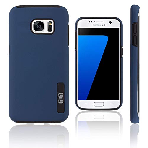 Lilware Smooth Armor Hartplastik Hülle für Samsung Galaxy S7 Edge SM-G935. Robuste Dual Schicht Besondere Schutzhülle. Schwarz/Dunkelblau von Lilware