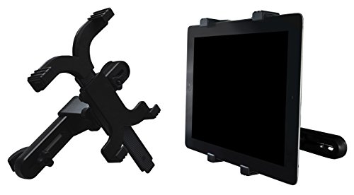 Lilware Universal Headrest Kopfstützen Halterung Ständer für Tablet/Apple iPad/iPad Mini und Andere Geräte Innerhalb Von 7-10,1". Halterung Arm Mit 360° Grad Drehhalterung. Schwarz von Lilware