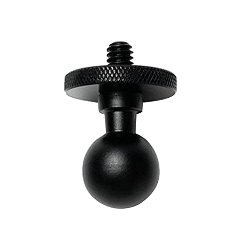 17 mm Kugel für Kopfadapter aus Aluminiumlegierung, Clip für 10, 9, 8 Kamera, Auto, Auto-Halterung, 1/4-Zoll-Schraubhalterung, 17 mm Kugelhalterung, Adapter-Basis, Handyhalterung von Lily Brown