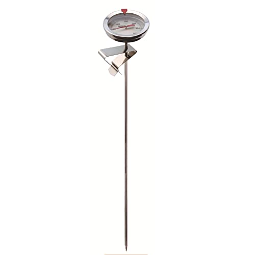 Kochthermometer Zum Frittieren Edelstahl Sonde In Lebensmittelqualität Schnelle Anzeige Von 0–300 °C Ideal Für Truthahn BBQ Grill Zifferblatt Thermometer Für Fleischraucher Zifferblatt Mit Sonde von Lily Brown