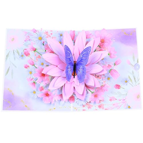Lily Brown 3D Popup Schmetterlings Geburtstagskarte Muttertag Jahrestag Valentinstag Für Mutter Frau Alle Gelegenheiten Handgefertigte Grußkarte Popup Karte von Lily Brown