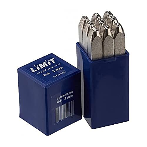 LIMIT 244330601 Limit Zahlenstempel für Edelstahl und Metall, 7 mm Höhe von Limit