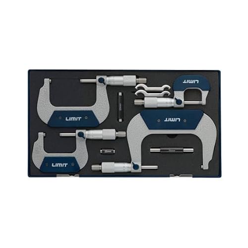 LIMIT 95382008 Limit Mikrometer, 0-100 mm, Messskala 0,01 mm Genauigkeit von Limit
