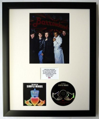 SIMPLE MINDS/Darstellung mit Foto und CD | Limited Edition des Albums THE BEST OF SIMPLE MINDS von Limited Edition Photo & Cd Display