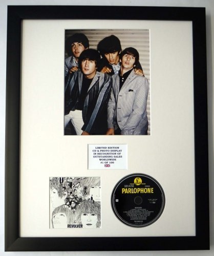 THE BEATLES/Darstellung mit Foto und CD | Limited Edition des Albums REVOLVER von Limited Edition Photo & Cd Display