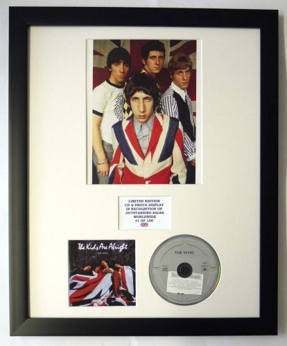 THE WHO/Darstellung mit Foto und CD | Limited Edition des Albums THE KIDS ARE ALRIGHT von Limited Edition Photo & Cd Display
