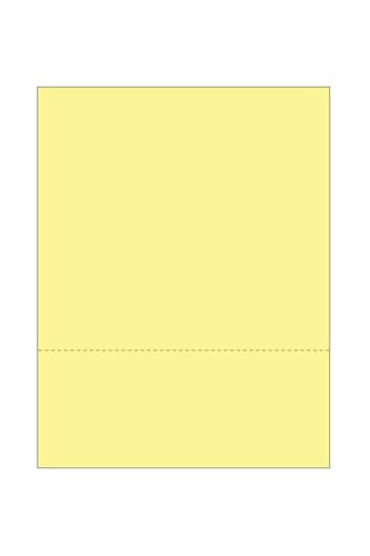 Limited Papers (TM) 8,5 x 11 perforiertes Papier, verschiedene Perforationsgrößen und Farben, für Formulare, Tickets, Postkarten, Visitenkarten (Kanarienvögel, 2 oben - 8,9 cm von unten) von Limited Papers
