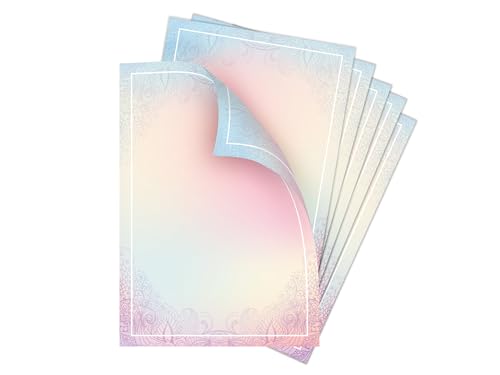 Briefpapier-Set 10 Briefbögen DIN A4 Motiv Ornament beidseitig per Hand beschriftbar und mit allen Druckern und Kopierern bedruckbar für Einladung Briefpost Firmenpost Urkunde Zertifikate Briefpapier-Set 10 Briefbögen DIN A4 Motiv Ornament beidseitig per Hand beschriftbar und mit allen Druckern und Kopierern bedruckbar für Einladung Briefpost Firmenpost Urkunde Zertifikate von Limonia