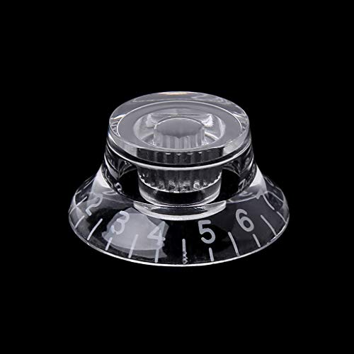 1 x Knopf in Form eines Gitarren-Ton-Lautstärkereglers für LP-Gitarrenteile Transp 1 x Knopf in Form eines Gitarren-Ton-Lautstärkereglers für LP-Gitarrenteile Transp von Limtula