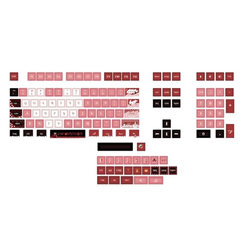 130 Tastenkappen XDA-Profil, Cartoon-AliceGirl-Tastenkappen, PBT-Farbstoffsublimation, mechanische Tastatur-Tastenkappen, Set, 130 Stück, AliceTheme-Tastenkappen, XDA-Profil, vollständiges Set, dickes von Limtula