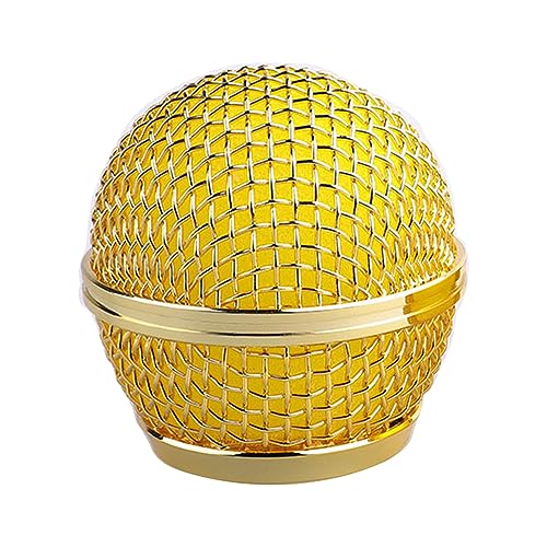 1PC Mikrofon Ball Mesh Grille Für Beta58 Mikrofon Zubehör Kopf Ersatz Galvanik Gold Farbe Mikrofon Grille Ball Abdeckung von Limtula