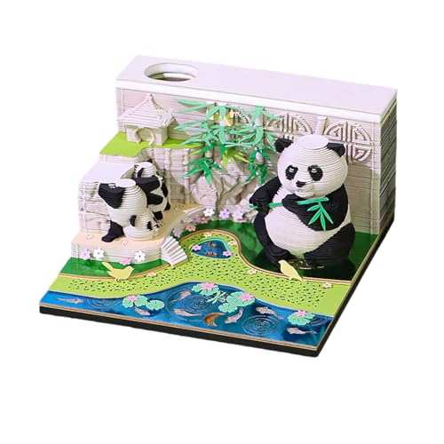 2025 Tischkalender Papier 3D Zeitmesser Kalender Tagesseite Dekorativer 3D-Kalender für Wohnzimmer Büro Schreibtisch Ornament von Limtula