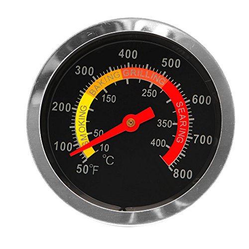 Edelstahl Barbecue BBQ Smoker Grill Thermometer Temperaturanzeige 10-400℃ Bbq Gauge 3 von Limtula
