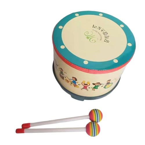 Kinder Erdgeschoss Einfacher Handtrommel Tambourin Handheld Percussion Instrument Für Performances Partys Festivals Kinder Erdgeschoss Einfacher Handtrommel Tambourin Handheld Percussion Instrument Für Performances Partys Festivals von Limtula