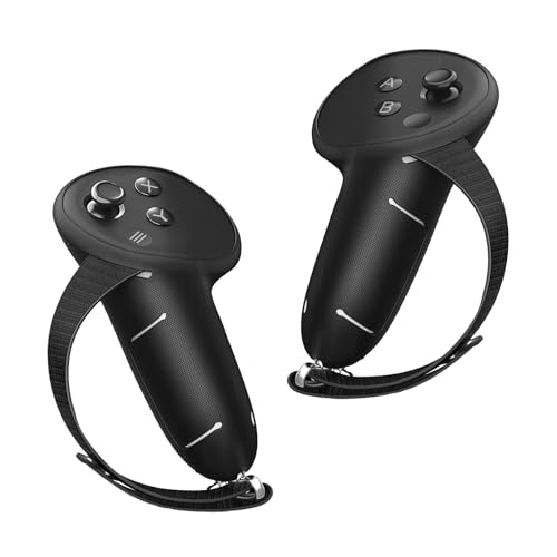 Kratzfeste Schutzhülle für 3 Silikon-Headset-Griffe, Controller-Hülle mit verstellbarem Riemen, verbesserte Gaming-Kontrolle mit Griff von Limtula
