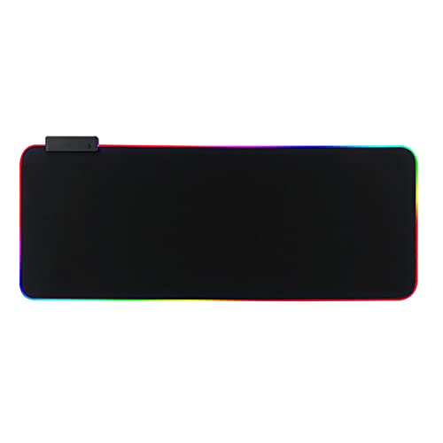 LED-Gaming-Hub mit 4 USB-Anschlüssen, RGB-Größe, Gummiunterseite, Tastatur, Computerteppich, Schreibtischunterlage für PC und Laptop von Limtula