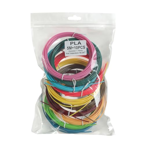 Limtula 1 75 Mm Farbiges 3D Stift Filament 10 Rollen Präzise Für 3D Malstift Drahtnachfüllungen Für FDM Drucker von Limtula