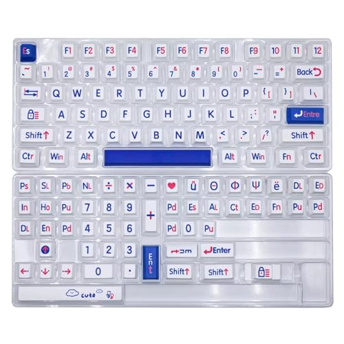 Limtula 125Keys KLEINS Blue Big Letter Keycap Originalhöhe PBTS Farbstoff Subbett Tastaturen Für Schalter Mechanische Tastaturen Limtula 125Keys KLEINS Blue Big Letter Keycap Originalhöhe PBTS Farbstoff Subbett Tastaturen Für Schalter Mechanische Tastaturen von Limtula