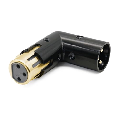Limtula 3-poliger Stecker auf Buchse, Winkeladapter, 90-Grad-Adapter für Mischpult und Mikrofon-Anschluss Limtula 3-poliger Stecker auf Buchse, Winkeladapter, 90-Grad-Adapter für Mischpult und Mikrofon-Anschluss von Limtula