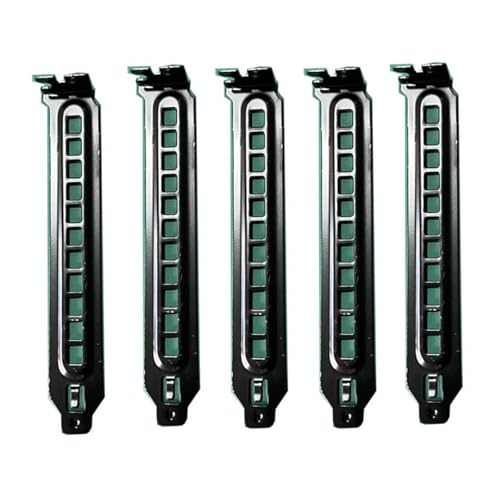 Limtula 5pieces PCIs Slot Deckung Desktop Computer Chassis PCIS Zone Beatmung Schalldämpfer Staubdichtes Filterplatine Metall Plattenblatt von Limtula