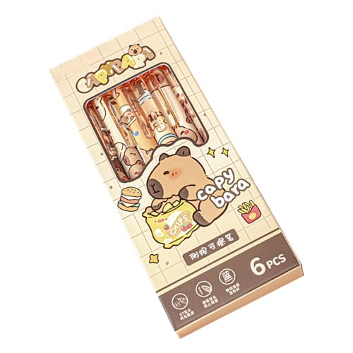Limtula 6pieces Cartoon Gel Stift Löschbar Einsensbares Gel Stift 0 5 Mm Schnelltrocknungsbüro Schreibstift Zum Schreiben Von Journaling von Limtula