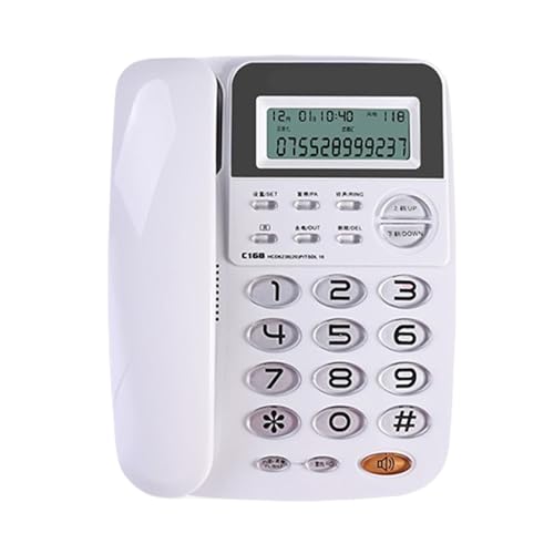 Limtula C168 Office Telephone Hotel Festgelegtes Telefon No Battery Double Interfaces Corded Telefon 24 Selektierbare Klingeltöne Limtula C168 Office Telephone Hotel Festgelegtes Telefon No Battery Double Interfaces Corded Telefon 24 Selektierbare Klingeltöne von Limtula