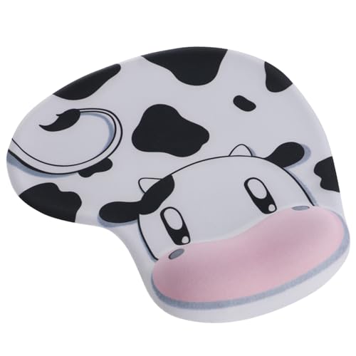 Limtula Ergonomisches Gel Mauspad Mit Handgelenkstütze Und Kuhmuster. Komfort Und rutschfeste Unterseite Für Computerbenutzer von Limtula