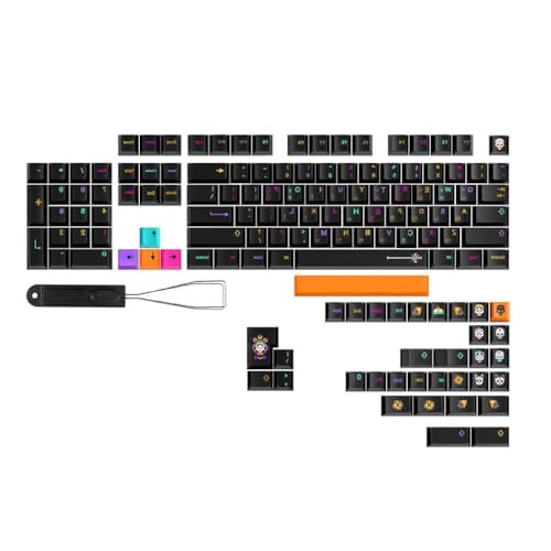 Limtula Keycap-Set GameTheme CherryProfile Personalisiert für 138 Tasten, mechanische Tastatur, Englisch/Japanisch/Koreanisch/Russisch, Tastenkappen-Set CherryHeight DyeSubbed Keycap für von Limtula