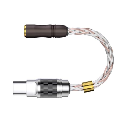 Limtula Kopfhörer-Adapter, USB Typ C auf 3,5 mm/2,5 mm Dongle-Stecker, HiFi-Sound für Verstärker, Soundkarten-Dekodierungs-Mikrofone von Limtula